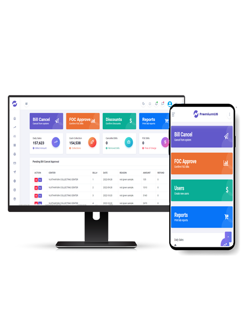 PremiumLIS dashboard displaying test results and analytics